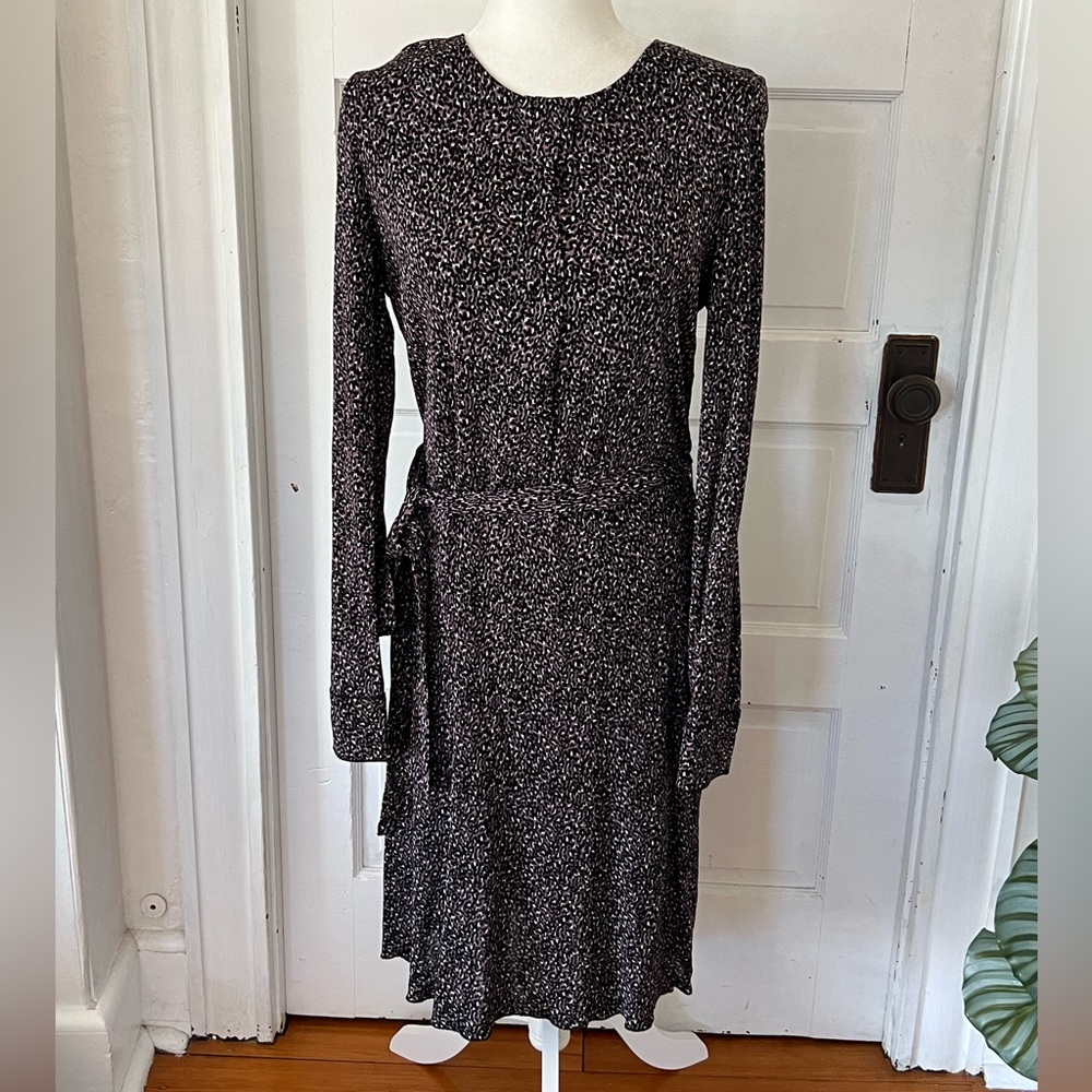 Tory Burch | Purple & Black Leopard Dress